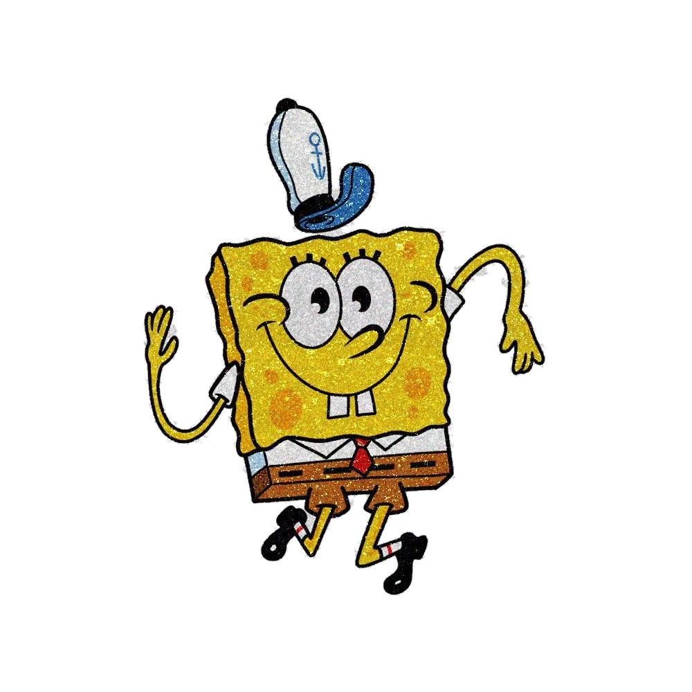 Fry Cook Glitter Sticker